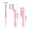 image:imageG2PLUS 4PCS Folding Eyelash Comb Eyebrow Comb Metal Teeth Eyelash Separator Comb Eyelash Brush and Comb Professional Tool for Define Lash amp Brow PinkBlackBaby Pink