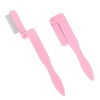 image:imageG2PLUS 4PCS Folding Eyelash Comb Eyebrow Comb Metal Teeth Eyelash Separator Comb Eyelash Brush and Comb Professional Tool for Define Lash amp Brow PinkBlackBaby Pink