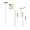 image:imageG2PLUS 4PCS Folding Eyelash Comb Eyebrow Comb Metal Teeth Eyelash Separator Comb Eyelash Brush and Comb Professional Tool for Define Lash amp Brow PinkBlackTransparent