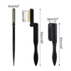 image:imageG2PLUS 4PCS Folding Eyelash Comb Eyebrow Comb Metal Teeth Eyelash Separator Comb Eyelash Brush and Comb Professional Tool for Define Lash amp Brow PinkBlackBlack