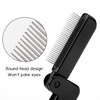 image:imageG2PLUS 4PCS Folding Eyelash Comb Eyebrow Comb Metal Teeth Eyelash Separator Comb Eyelash Brush and Comb Professional Tool for Define Lash amp Brow PinkBlackBlack