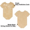 image:imageG2PLUS 50PCS Baby Advice Cards Onesie Baby Shower Predictions and Advice Cards for Parents To Be Wishes Card for New Parents Gender Reveal Girls Boys Game Party Decorations52x6in Kraft WhiteOnesie