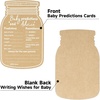 image:imageG2PLUS 50PCS Baby Advice Cards Onesie Baby Shower Predictions and Advice Cards for Parents To Be Wishes Card for New Parents Gender Reveal Girls Boys Game Party Decorations52x6in Kraft WhiteMason Jar