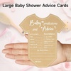image:imageG2PLUS 50PCS Baby Advice Cards Onesie Baby Shower Predictions and Advice Cards for Parents To Be Wishes Card for New Parents Gender Reveal Girls Boys Game Party Decorations52x6in Kraft WhiteOnesie