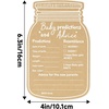 image:imageG2PLUS 50PCS Baby Advice Cards Onesie Baby Shower Predictions and Advice Cards for Parents To Be Wishes Card for New Parents Gender Reveal Girls Boys Game Party Decorations52x6in Kraft WhiteMason Jar