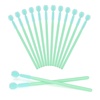 image:imageG2PLUS 50PCS Silicone Eyelash Brushes Green Disposable Mascara Wands Adjustable Ball Shape Eyelash Spoolies Eyebrow Brushes for Eyelash Extension and MakeupGreen