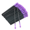 image:imageG2PLUS 50PCS Silicone Eyelash Brushes Green Disposable Mascara Wands Adjustable Ball Shape Eyelash Spoolies Eyebrow Brushes for Eyelash Extension and MakeupPurple