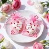 image:imageG2PLUS 50PCS Valentines Gift Bags Organza 3x4in Pink Foil Heart Sheer Mesh Organza Pouches with Drawstring for Valentines Day Party Favors Candy Gift Bags amp Wedding FavorsPink Red  3x4