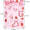 image:imageG2PLUS 50PCS Valentines Gift Bags Organza 3x4in Pink Foil Heart Sheer Mesh Organza Pouches with Drawstring for Valentines Day Party Favors Candy Gift Bags amp Wedding FavorsPink Red  5x7
