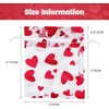image:imageG2PLUS 50PCS Valentines Gift Bags Organza 3x4in Pink Foil Heart Sheer Mesh Organza Pouches with Drawstring for Valentines Day Party Favors Candy Gift Bags amp Wedding FavorsWhite Red  3x4