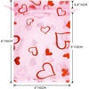 image:imageG2PLUS 50PCS Valentines Gift Bags Organza 3x4in Pink Foil Heart Sheer Mesh Organza Pouches with Drawstring for Valentines Day Party Favors Candy Gift Bags amp Wedding FavorsPink Red  4x6
