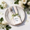 image:imageG2PLUS 50Pcs Name Place Cards  Wedding Place Cards with Champagne Gold Ribbon Blank Paper Gift Tags 35x2 Inches for Wedding Favors Bridal Shower amp Party Table SettingSage Green