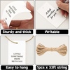 image:imageG2PLUS 50Pcs Thank You Tags  White Black Little Something from Me to You Thank You Paper Gift Tags with String for Gift Wrapping DIY Crafts Wedding Party Favors