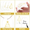 image:imageG2PLUS 60Pcs Gold Christmas Gift Tags  4 Styles Christmas Name Tags Xmas Tree Holiday Paper Gift Tags with String for DIY Crafts Party Favors Gift Exchange Stocking Stuffers4 Styles Gold