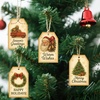 image:imageG2PLUS 60Pcs Gold Christmas Gift Tags  4 Styles Christmas Name Tags Xmas Tree Holiday Paper Gift Tags with String for DIY Crafts Party Favors Gift Exchange Stocking Stuffers5 Styles Vintage Christmas