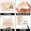 image:imageG2PLUS 60Pcs Gold Christmas Gift Tags  4 Styles Christmas Name Tags Xmas Tree Holiday Paper Gift Tags with String for DIY Crafts Party Favors Gift Exchange Stocking Stuffers5 Styles Pink Christmas
