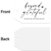 image:imageG2PLUS Beyond Grateful Thank You Tags50PCS White Paper Thank You So Very Much Tags with String 2x3 in for Wedding Baby Shower Birthday Fall Holiday Party FavorsMothers DayBlack Heart