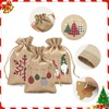 image:imageG2PLUS Christmas Drawstring Burlap Gift Bags  24 Pack Christmas Advent Calendar Bags 8 Designs 46 inches Goodie Gift Bag with Xmas Tree Tags for Xmas Holiday Party Favors4X6 Buffalo Plaid