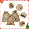 image:imageG2PLUS Christmas Drawstring Burlap Gift Bags  24 Pack Christmas Advent Calendar Bags 8 Designs 46 inches Goodie Gift Bag with Xmas Tree Tags for Xmas Holiday Party Favors5X7 Merry Christmas