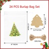 image:imageG2PLUS Christmas Drawstring Burlap Gift Bags  24 Pack Christmas Advent Calendar Bags 8 Designs 46 inches Goodie Gift Bag with Xmas Tree Tags for Xmas Holiday Party Favors4X6 Christmas Tree