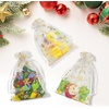image:imageG2PLUS Christmas Drawstring Organza Bags 4x650PCS Christmas Snowflake Organza Gift Bags Green Sheer Mesh Pouches Xmas Winter Holiday Sheer Mesh Bag for Jewelry Candy GoodiesGoldChristmas