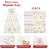 image:imageG2PLUS Christmas Drawstring Organza Bags 4x650PCS Christmas Snowflake Organza Gift Bags Green Sheer Mesh Pouches Xmas Winter Holiday Sheer Mesh Bag for Jewelry Candy GoodiesGoldChristmas
