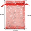 image:imageG2PLUS Christmas Drawstring Organza Bags 4x650PCS Christmas Snowflake Organza Gift Bags Green Sheer Mesh Pouches Xmas Winter Holiday Sheer Mesh Bag for Jewelry Candy GoodiesRedChristmas
