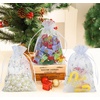 image:imageG2PLUS Christmas Drawstring Organza Bags 4x650PCS Christmas Snowflake Organza Gift Bags Green Sheer Mesh Pouches Xmas Winter Holiday Sheer Mesh Bag for Jewelry Candy GoodiesWhiteChristmas