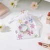 image:imageG2PLUS Christmas Drawstring Organza Bags 4x650PCS Christmas Snowflake Organza Gift Bags Green Sheer Mesh Pouches Xmas Winter Holiday Sheer Mesh Bag for Jewelry Candy GoodiesColoredChristmas