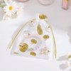 image:imageG2PLUS Christmas Drawstring Organza Bags 4x650PCS Christmas Snowflake Organza Gift Bags Green Sheer Mesh Pouches Xmas Winter Holiday Sheer Mesh Bag for Jewelry Candy GoodiesGold PumpkinThanksgiving