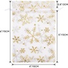 image:imageG2PLUS Christmas Drawstring Organza Bags 4x650PCS Christmas Snowflake Organza Gift Bags Green Sheer Mesh Pouches Xmas Winter Holiday Sheer Mesh Bag for Jewelry Candy GoodiesGoldChristmas