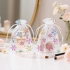 image:imageG2PLUS Christmas Drawstring Organza Bags 4x650PCS Christmas Snowflake Organza Gift Bags Green Sheer Mesh Pouches Xmas Winter Holiday Sheer Mesh Bag for Jewelry Candy GoodiesColoredChristmas