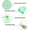image:imageG2PLUS Christmas Drawstring Organza Bags 4x650PCS Christmas Snowflake Organza Gift Bags Green Sheer Mesh Pouches Xmas Winter Holiday Sheer Mesh Bag for Jewelry Candy GoodiesGreenChristmas
