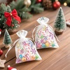 image:imageG2PLUS Christmas Drawstring Organza Bags 4x650PCS Christmas Snowflake Organza Gift Bags Green Sheer Mesh Pouches Xmas Winter Holiday Sheer Mesh Bag for Jewelry Candy GoodiesColoredChristmas