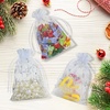 image:imageG2PLUS Christmas Drawstring Organza Bags 4x650PCS Christmas Snowflake Organza Gift Bags Green Sheer Mesh Pouches Xmas Winter Holiday Sheer Mesh Bag for Jewelry Candy GoodiesWhiteChristmas