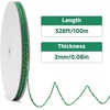 image:imageG2PLUS Christmas String  2mm 328ft Red Green White Cotton Twine String for Gift Wrapping Baking Packaging DIY Crafts Christmas Party DecorationsGreen Gold