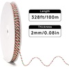 image:imageG2PLUS Christmas String  2mm 328ft Red Green White Cotton Twine String for Gift Wrapping Baking Packaging DIY Crafts Christmas Party DecorationsRed Green White