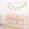 image:imageG2PLUS Cotton Fabric Bunting Banner 9Ft Green Triangle Pennant Banner Flag 12pcs DoubleSided Bunting Garland with Tassels for Birthday Nursery Baby Shower Classroom Hanging DecorMixed Color