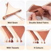 image:imageG2PLUS Cotton Fabric Bunting Banner 9Ft Green Triangle Pennant Banner Flag 12pcs DoubleSided Bunting Garland with Tassels for Birthday Nursery Baby Shower Classroom Hanging DecorKhaki