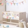 image:imageG2PLUS Cotton Fabric Bunting Banner 9Ft Green Triangle Pennant Banner Flag 12pcs DoubleSided Bunting Garland with Tassels for Birthday Nursery Baby Shower Classroom Hanging DecorMorandi