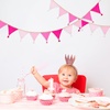 image:imageG2PLUS Cotton Fabric Bunting Banner 9Ft Green Triangle Pennant Banner Flag 12pcs DoubleSided Bunting Garland with Tassels for Birthday Nursery Baby Shower Classroom Hanging DecorPink