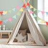 image:imageG2PLUS Cotton Fabric Bunting Banner 9Ft Green Triangle Pennant Banner Flag 12pcs DoubleSided Bunting Garland with Tassels for Birthday Nursery Baby Shower Classroom Hanging DecorMulti Color