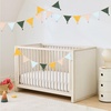 image:imageG2PLUS Cotton Fabric Bunting Banner 9Ft Green Triangle Pennant Banner Flag 12pcs DoubleSided Bunting Garland with Tassels for Birthday Nursery Baby Shower Classroom Hanging DecorColorful