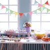 image:imageG2PLUS Cotton Fabric Bunting Banner 9Ft Green Triangle Pennant Banner Flag 12pcs DoubleSided Bunting Garland with Tassels for Birthday Nursery Baby Shower Classroom Hanging DecorMulti Color