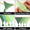 image:imageG2PLUS Cotton Fabric Bunting Banner 9Ft Green Triangle Pennant Banner Flag 12pcs DoubleSided Bunting Garland with Tassels for Birthday Nursery Baby Shower Classroom Hanging DecorGreen