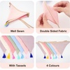 image:imageG2PLUS Cotton Fabric Bunting Banner 9Ft Green Triangle Pennant Banner Flag 12pcs DoubleSided Bunting Garland with Tassels for Birthday Nursery Baby Shower Classroom Hanging DecorMorandi