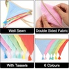 image:imageG2PLUS Cotton Fabric Bunting Banner 9Ft Green Triangle Pennant Banner Flag 12pcs DoubleSided Bunting Garland with Tassels for Birthday Nursery Baby Shower Classroom Hanging DecorMulti Color