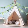 image:imageG2PLUS Cotton Fabric Bunting Banner 9Ft Green Triangle Pennant Banner Flag 12pcs DoubleSided Bunting Garland with Tassels for Birthday Nursery Baby Shower Classroom Hanging DecorGreen