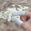 image:imageG2PLUS Disposable Finger Cots 400pcs White Latex Rubber Finger Gloves Rolled Edge Protective Covers for Electronic Repair Nail Art Tattoo Lab Use CraftingWhite