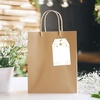 image:imageG2PLUS Gift Tags with String 100PCS White Blank Gift Wrapping Tag 33x22 in Pink Paper for Birthday Wedding Baby Bridal Shower DIY CraftGold Star